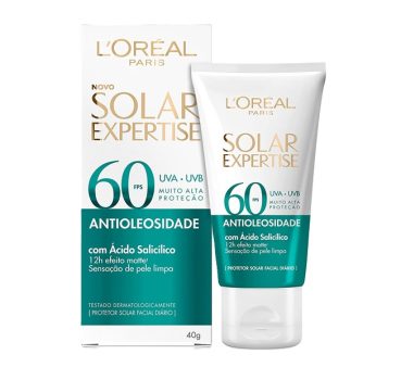 Protetor Solar Facial L’Oréal Paris Solar Expertise Antioleosidade Fps60 40G