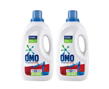 Kit Sabão Líquido Omo Lavagem Perfeita – 3L Cada 2 Unidades