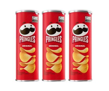 Kit Batata Pringles Original 104g 3 Unidades