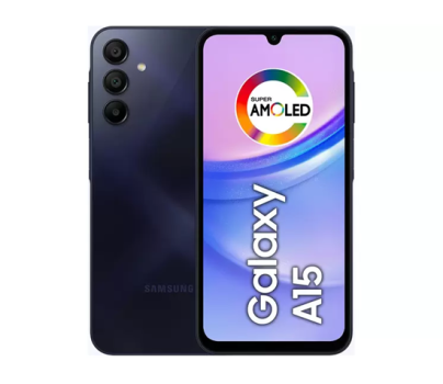 Samsung Galaxy A15 6,5″ 256GB Azul Escuro 4G 8GB RAM Câm. Tripla 50MP + Selfie 13MP 5000mAh Dual Chip