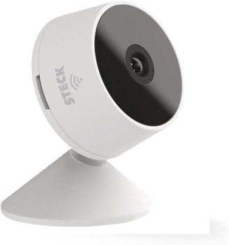 Steck, Câmera Inteligente Steck Ambiente Conectado, Segurança Interna, Wi-Fi, Branca
