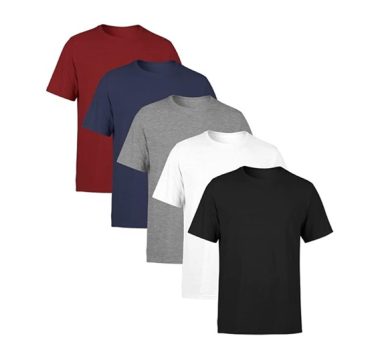 Kit 5 Camisetas Lisas de Algodão SSB Brand