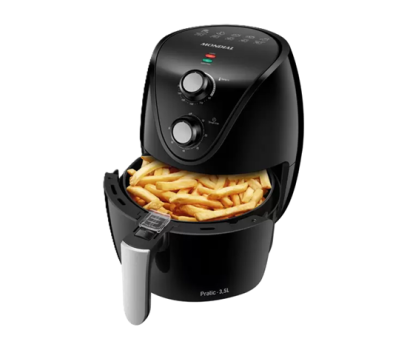 Fritadeira Elétrica sem Óleo/Air Fryer Mondial Pratic AF-31 Preta 3,5L com Timer