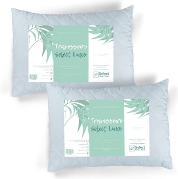 Kit 2 Travesseiros TRP Imports Select Luxo Fibras Importada E Antialérgica