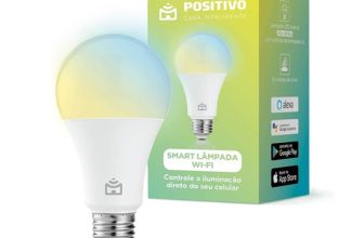 Smart Lâmpada Wi-Fi Positivo Casa Inteligente, Iluminação Branca (Quente e Fria) e RGB (Até 16 Milhões de Cores), 9W, 806 Lúmens, LED, Bivolt, Compatível com Alexa e Google Assistente