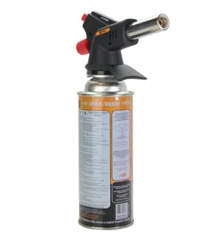 Nautika, Maçarico Portátil 360° Gás Torch com Ignição Automática e Regulagem de Chama, Preto.