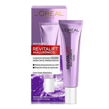 L’Oréal Paris L’Oréal Paris Revitalift Hialurônico Creme Anti-Idade Para Área Dos Olhos 15G Ácido Hialurônico Tonificador Rejuvenescedor Linhas De Expressão Ácido Hialurônico E Antirrugas