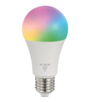 Steck, Lâmpada Inteligente 7W, Steck Ambiente Conectado RGBW Wi-Fi, Bivolt