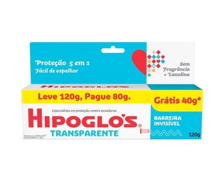 Hipoglós Transparente Creme Preventivo De Assaduras Leve 120g Pague 80g