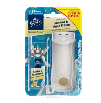 Glade Aromatizador de Ambiente Toque de Frescor Aparelho + Refil Sombra e Agua Fresca 12ml