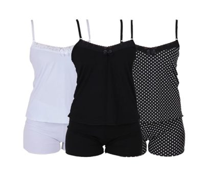 Kit 3 Baby Dolls Vivi Tecido Fibra Natural