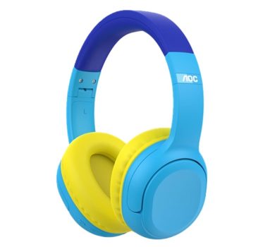 AOC – Headphone Bluetooth Luccas Neto Aventureiro Azul LN001BL/00 com adesivos para personalizar seu fone!