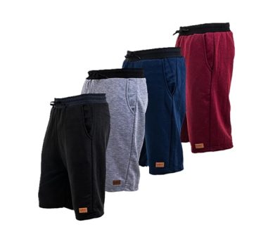 Kit 4 Bermudas Shorts Moletom Masculina Academia Dia a Dia By Zaroc