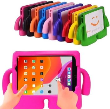 Capa capinha case Infantil Borracha Compatível Para Samsung Galaxy Tab A7 Lite 8.7” SM-T225 T220 2021 EVA Emborrachada, Leve – ALAMO (LARANJA)