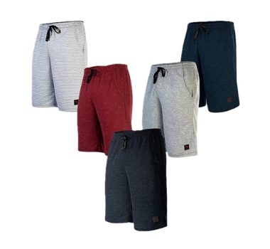 Kit 5 Bermuda Moletom Academia Costura Reforçada