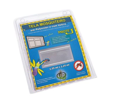 Tela Mosquiteiro Com Velcro Protej Branca