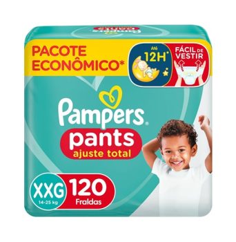 Pack Pampers Ajuste Total Fralda XXG 120 unidades