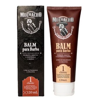 Muchacho – Balm Para Barba Classic – Hidrata, Modela, Amacia e Perfuma os fios – Amadeirado Classic