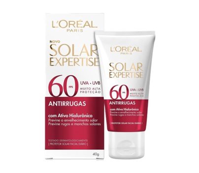 L’Oréal Paris Solar Expertise Antirrugas FPS60 – Protetor Solar Facial 40g