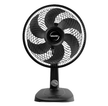 Ventilador Mallory Mesa Turbo Compact Preto – Grafite 30 cm