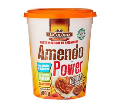 DaColônia Amendopower Crunchy – Pasta Amendoim, Granulado, 500G