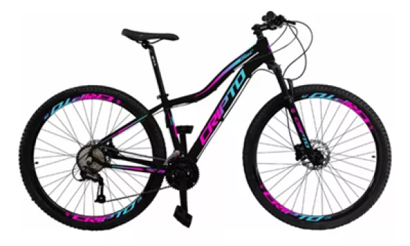 Bicicleta Aro 29 Cripto 24 Marchas Freio Disco E Suspensão