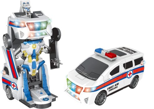 Carro Robô Bate e Volta Ambulância Transformável Zoop Toys