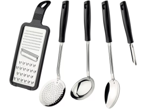 Conjunto de Utensílios Tramontina Inox Easy – 5 Peças