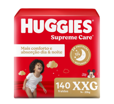 Huggies Fralda Supreme Care XXG 140 Un