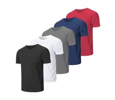 Kit 5 Camisetas Masculinas Básicas Lisa Poliéster Premium