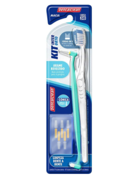 Kit dental para aparelhos ortodônticos com escovas interdentais – limpeza para aparelhos, braquets, gengivas e bochechas, Dentalclean