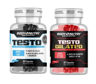 Kit Testo Pote 60 Capsulas + Testo Dilated Pote 60 Capsulas
