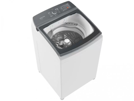 Lavadora de Roupas Brastemp 17kg Cesto Inox 12 Programas de Lavagem Branca BWK17