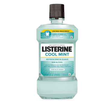 Listerine Cool Mint Enxaguante Bucal Sem Álcool, 1L