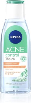 NIVEA Tônico Facial Acne Control 200ml – Ajuda a controlar a oleosidade, não obstrui os poros, remove células mortas, reduz a vermelhidão e hidrata a pele acneica
