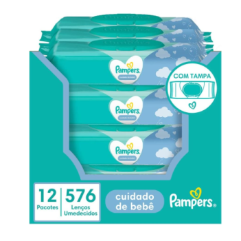 Pampers Cuidado de Bebê Lenços Umedecidos 576 un