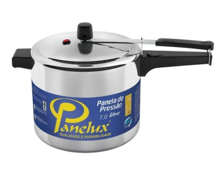 Panela De Pressão Panelux Alumínio Polido 7 Litros