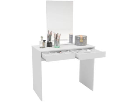 Penteadeira com Espelho 2 Gavetas – Politorno Móveis Conquista