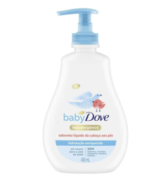 Sabonete Líquido da Cabeça aos Pés Baby Dove Hidratação Enriquecida 400ml
