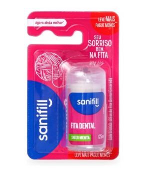 Sanifill Fita Dental Sabor Menta 125 Metros – Leve Mais Pague Menos