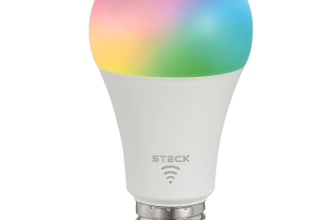 Hi by Geonav Lâmpada Inteligente Led 9W, Wi-Fi, E27, Branco Frio/Quente/RGBW 16 milhões de cores, Dimerizável, Controle no Aplicativo, 810 Lúmens, Bivolt, Compatível com Alexa e Google Assistente