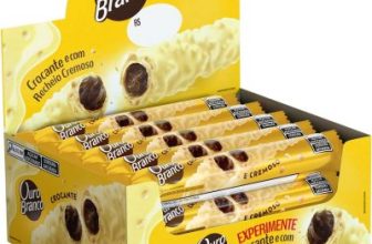 Stick Wafer Recheado Ouro Branco display com 15 unidades de 25g