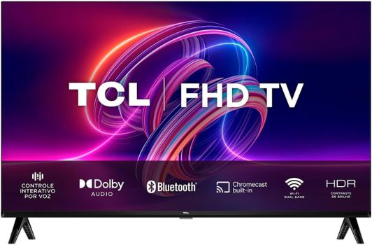 Smart TV 32” Full HD LED TCL 32S5400A Android – Wi-Fi Bluetooth Google Assistente 2 HDMI 1 USB