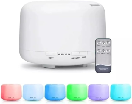 Umidificador De Ar Purificador Aroma Difusor Portátil Led 5 Cores