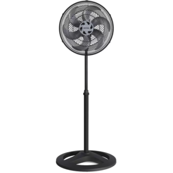 Ventilador de Coluna Oscilante Turbo 6 Pás 40cm – Preto / Cinza – Ventisol