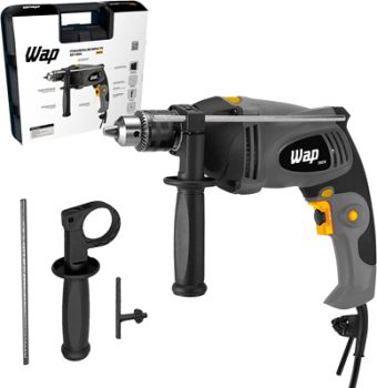 WAP Furadeira de Impacto e Parafusadeira 1000W WAP EFPI 1000 com Maleta e Acessórios Mandril 1/2” com Controle de Velocidade 220V