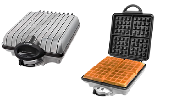 Waffle Maker Philco PWM03 4 Waffles Chapa Antiaderente