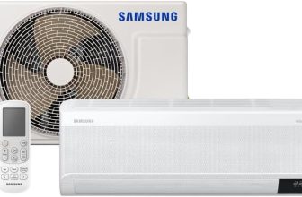 Ar-condicionado Split Inverter Samsung WindFree Sem Vento 9.000 BTUs Quente e Frio AR09ASHABWKNAZ Branco 220V