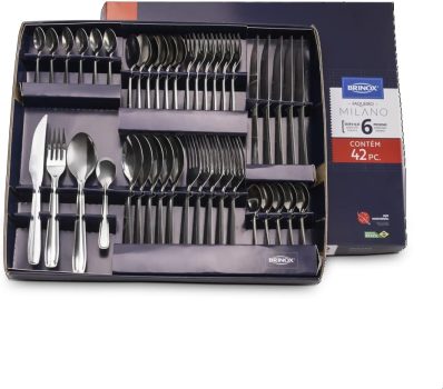 Conjunto de Faqueiro 42 Peças Milano – Brinox – Inox