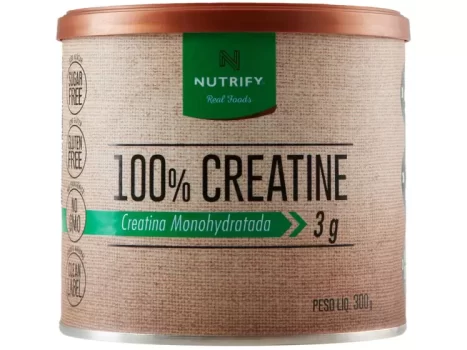 Creatina Mono-hidratada Nutrify 100% Creatine – em Pó 300g Natural